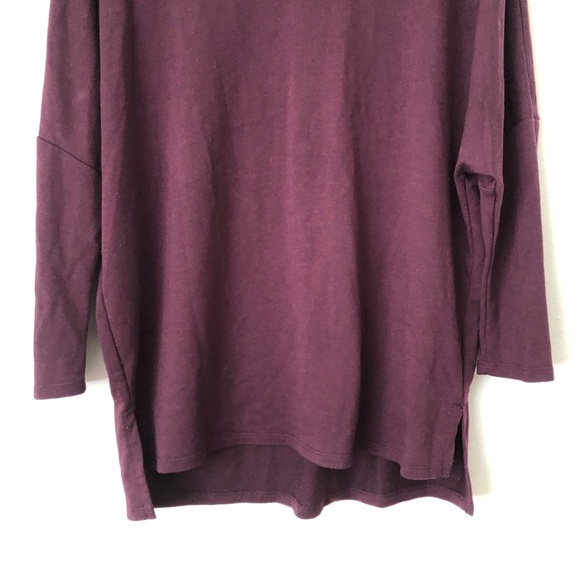 Caslon Purple Knit Mock Neck Dolman Sweater Top - Picture 3 of 9